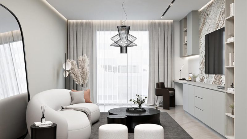 Apartment Living Room Interior Design Watermark