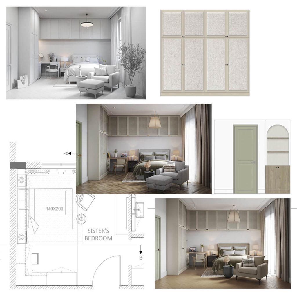 JVC Townhouse Bedroom Interior Design